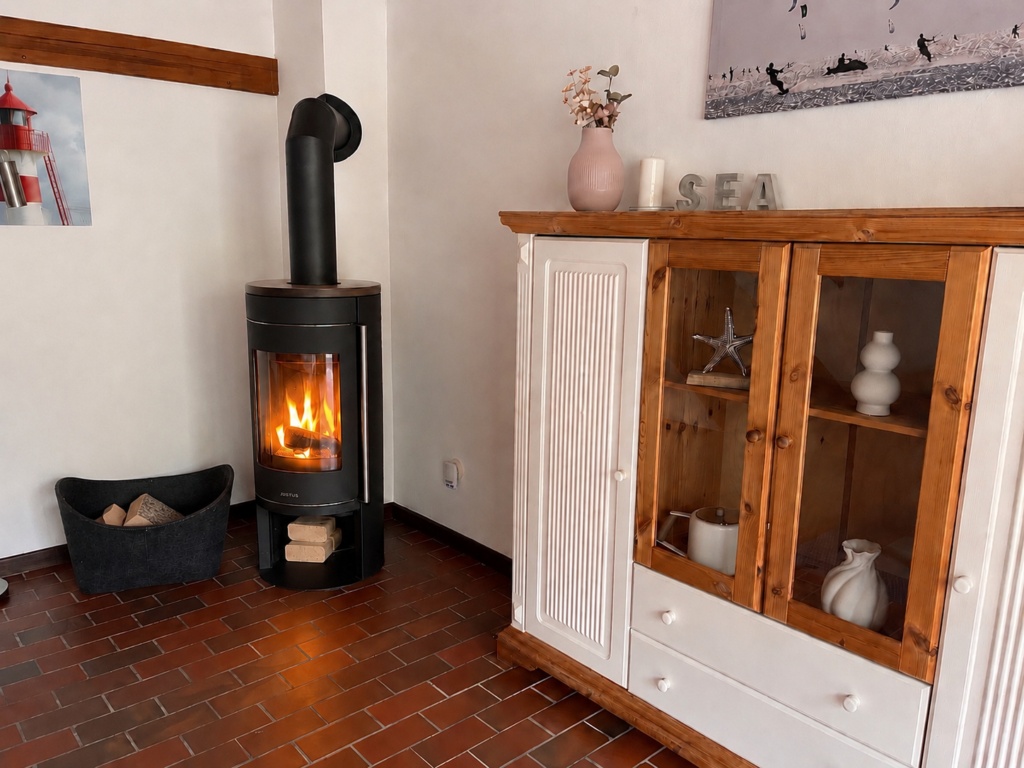 Kamin in der Strandbox
